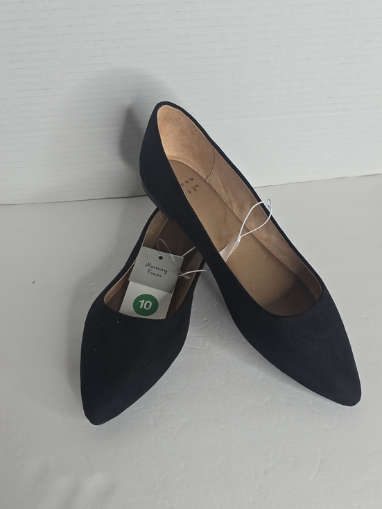a new day Shoes - Women's Corinna Pointed Toe Ballet Flats Black A New Day Size 10